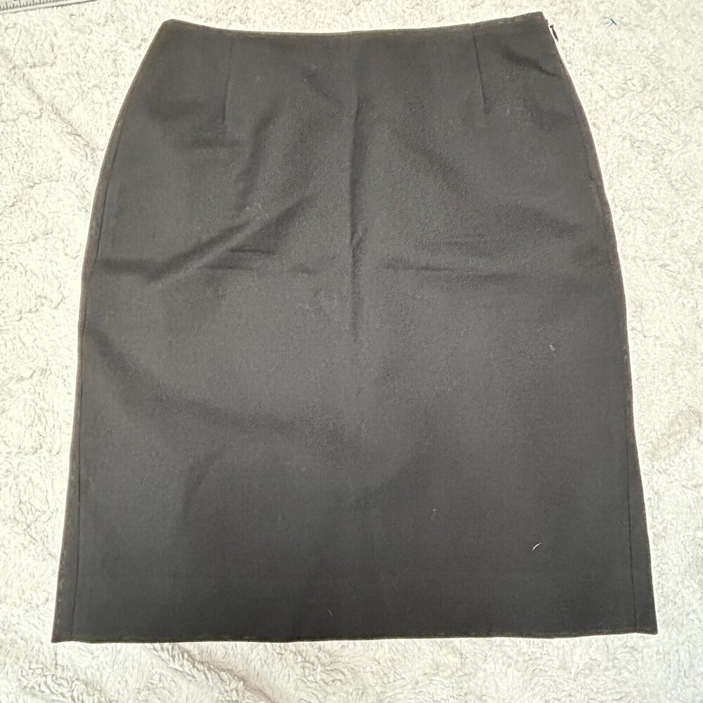 Balenciaga Paris Pencil Mini Skirt Size 40 Black Classic Lined Made in Italy